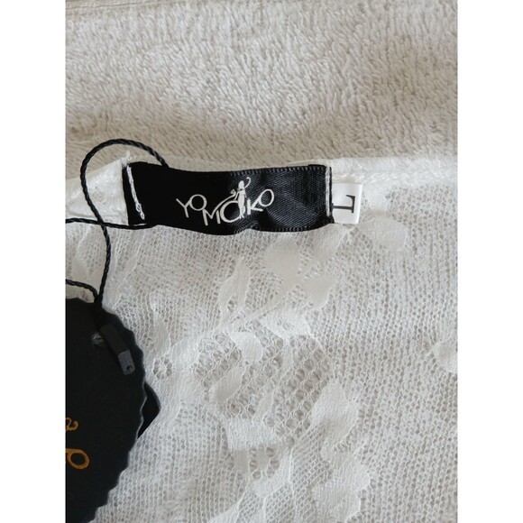 Elegant White and Blue Lace Maxi Dress - Picture 12 of 13